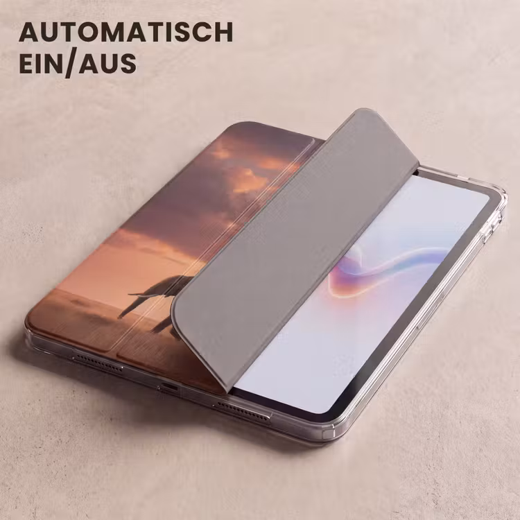 iPad-Hülle - Elefanten - Grasland - Sonnenuntergang — 5