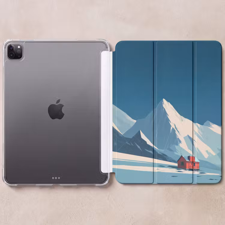 iPad-Hülle - Haus - Berglandschaft - Schnee — 6