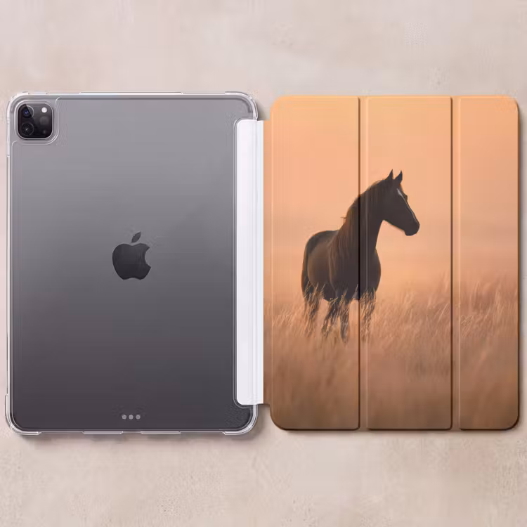 iPad-Hülle - Pferd - Wiese - Sonnenuntergang — 6