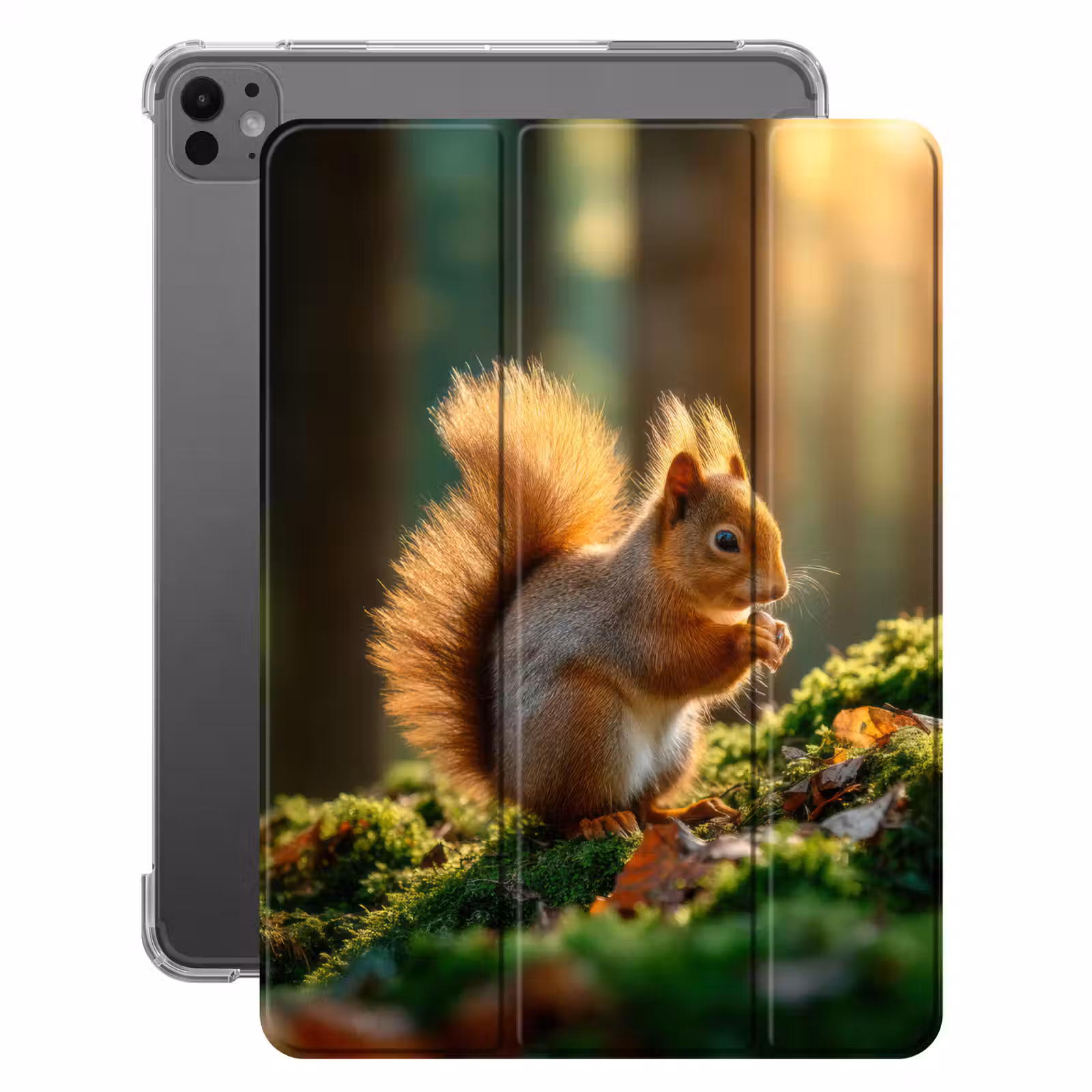 iPad-Hülle - Eichhörnchen - Nuss - Gras — 1