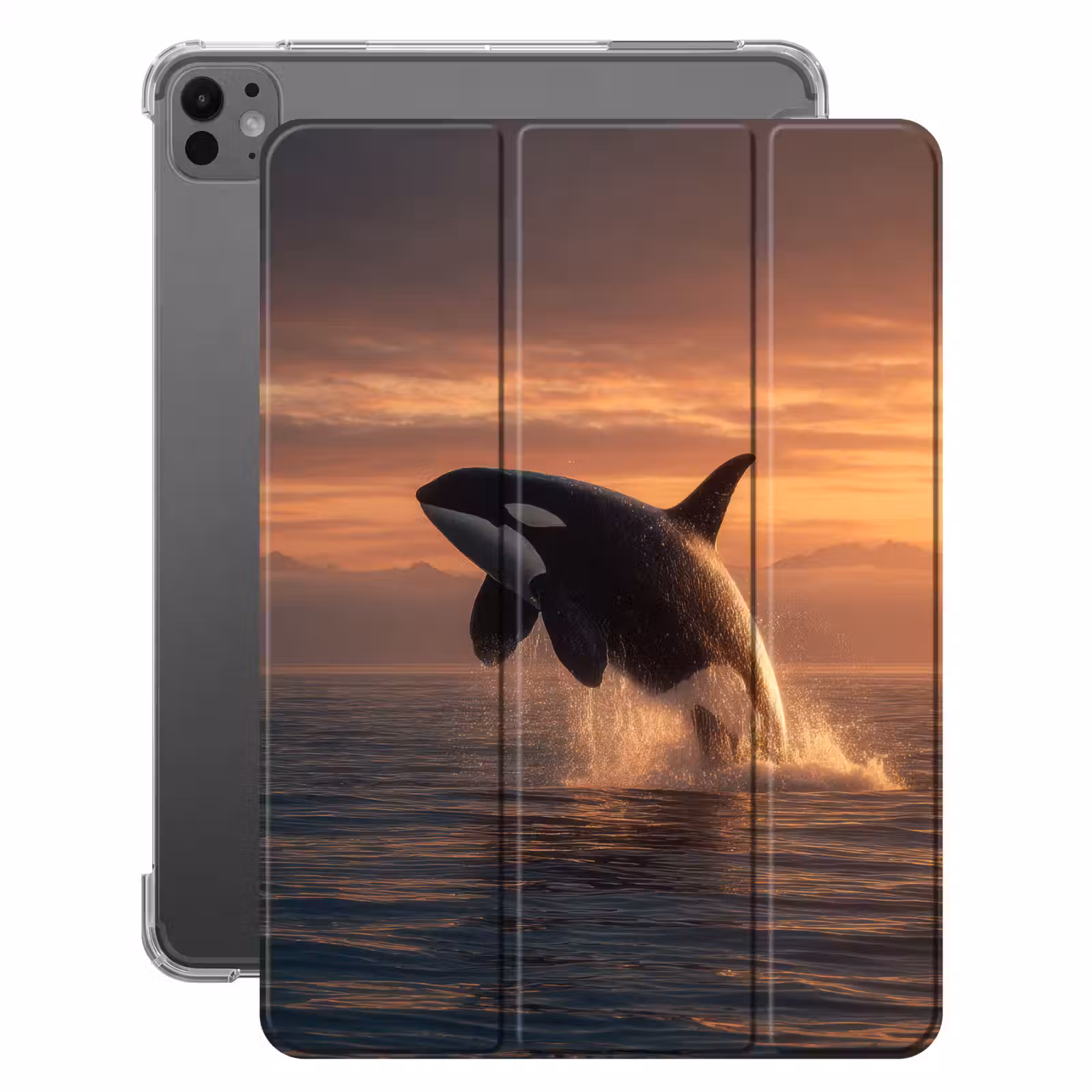 iPad-Hülle - Orca - Meer - Sonnenuntergang — 1
