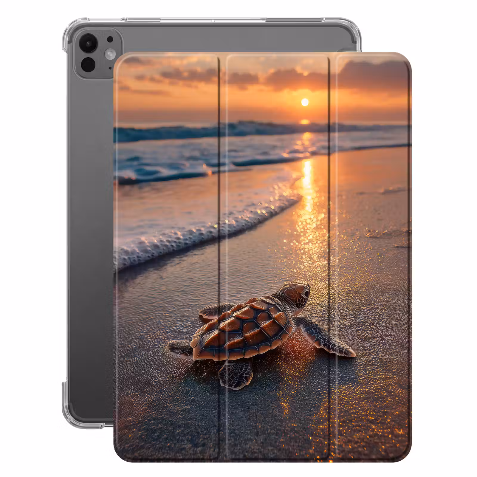 iPad-Hülle - Schildkröte - Strand - Sonnenuntergang — 1