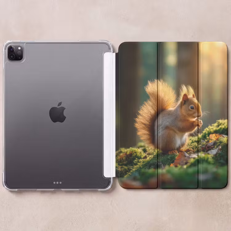 iPad-Hülle - Eichhörnchen - Nuss - Gras — 6