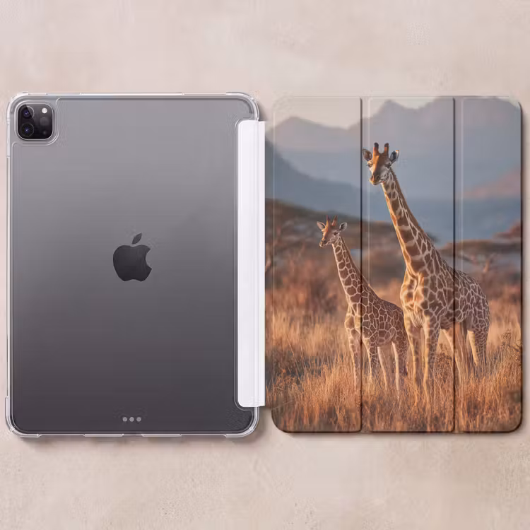 iPad-Hülle - Giraffen - Hohes Gras - Akazienbäume — 6