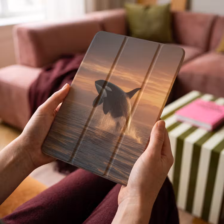 iPad-Hülle - Orca - Meer - Sonnenuntergang — 4