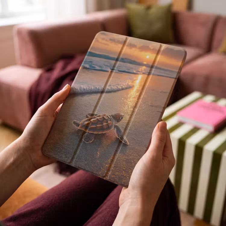 iPad-Hülle - Schildkröte - Strand - Sonnenuntergang — 4