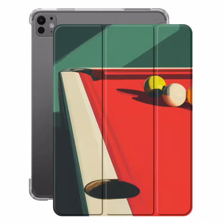 iPad-Hülle - Billardtisch - Kugeln - Rot - Schatten — 1