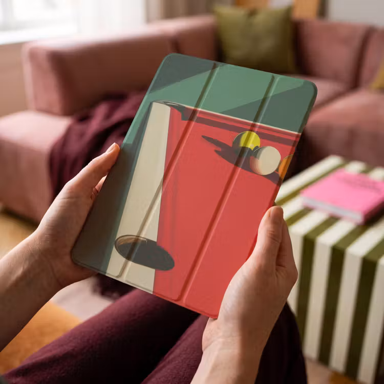 iPad-Hülle - Billardtisch - Kugeln - Rot - Schatten — 4