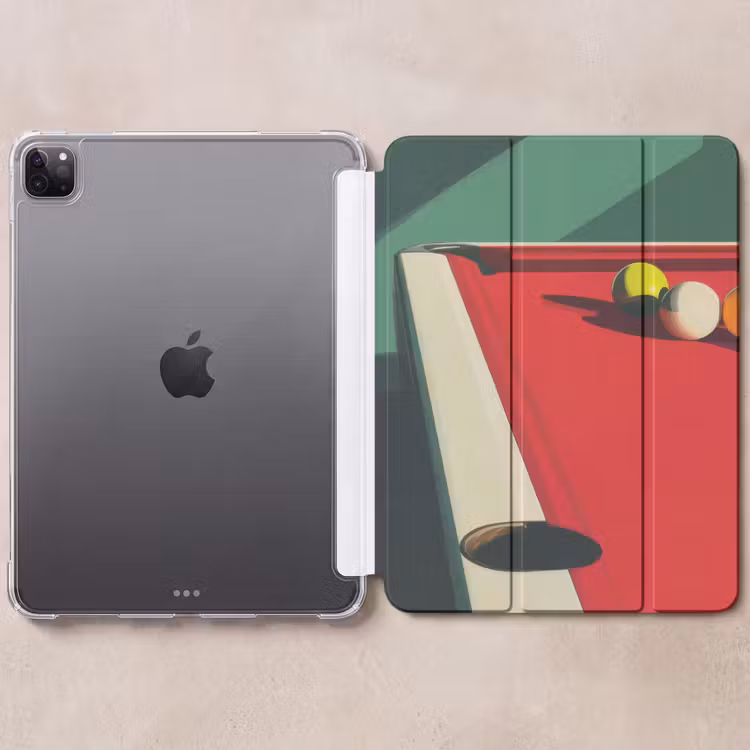 iPad-Hülle - Billardtisch - Kugeln - Rot - Schatten — 6