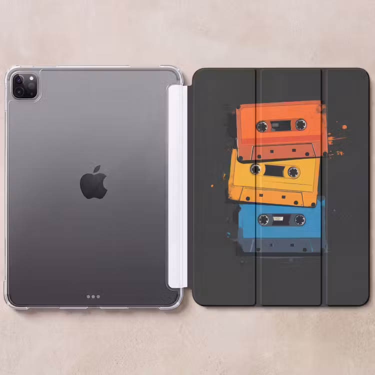 iPad-Hülle - Kassetten - Bunt - Farbspritzer — 6