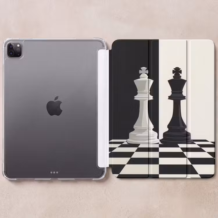 iPad-Hülle - Schachfiguren - König - Blockiert - Schwarz — 6