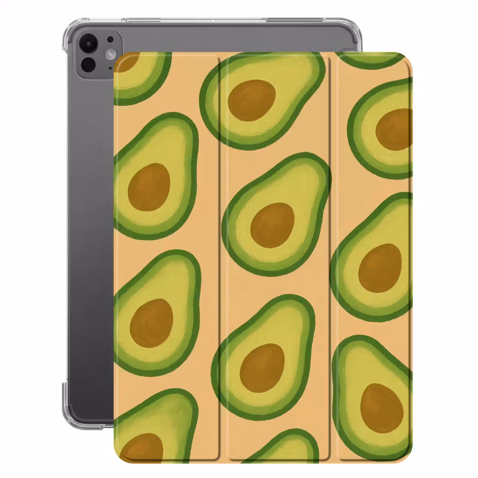iPad-Hülle - Avocado - Muster - Grün - Kern — 1