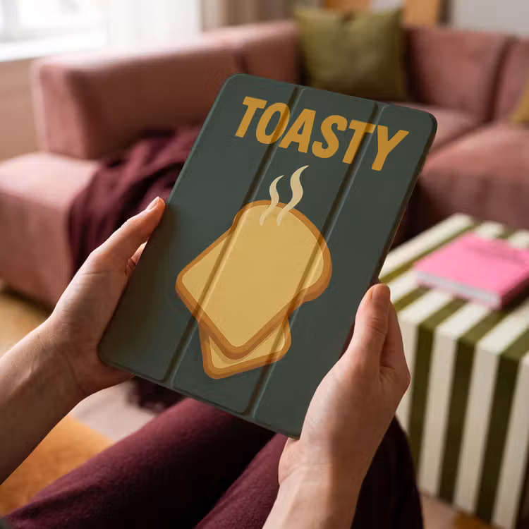 iPad-Hülle - Brot - Toast - Grün - Minimalistisch — 4