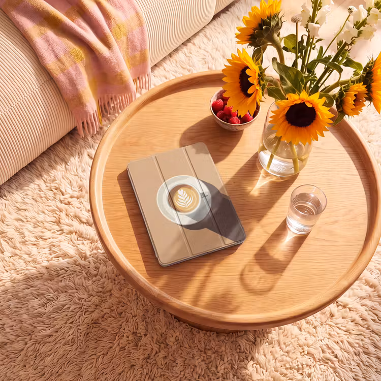 iPad-Hülle - Cappuccino - Tasse - Untertasse - Minimalistisch — 2