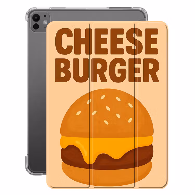 iPad-Hülle - Cheeseburger - Minimalistisch - Gelb — 1