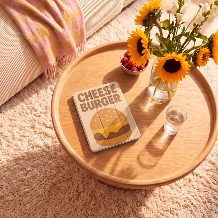 iPad-Hülle - Cheeseburger - Minimalistisch - Gelb — 2