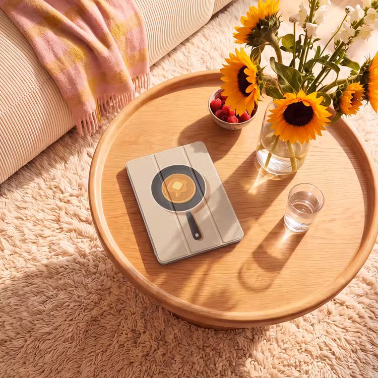 iPad-Hülle - Pfannkuchen - Bratpfanne - Butter - Minimalistisch — 2