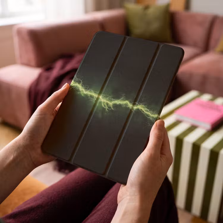 iPad-Hülle - Spiele - Elektrizität - Leitung - Funken - Grün — 4