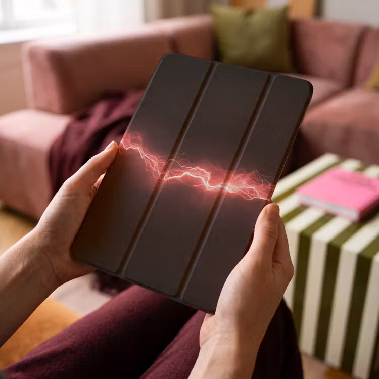 iPad-Hülle - Spiele - Rot - Elektrizität - Energie - Linie — 4