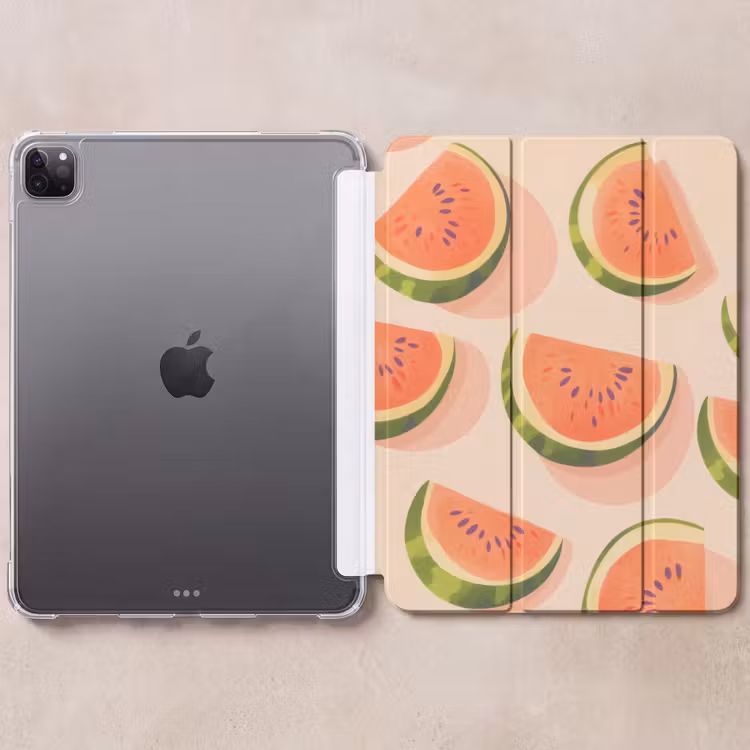 iPad-Hülle - Wassermelone - Scheiben - Kerne - Rot — 6
