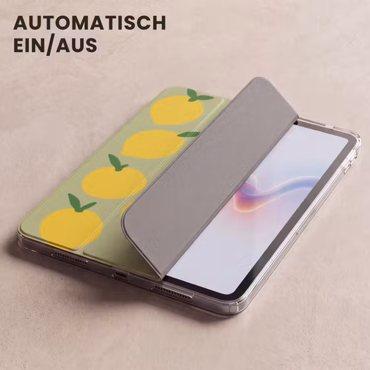 iPad-Hülle - Zitronen - Blätter - Gelb - Muster — 5