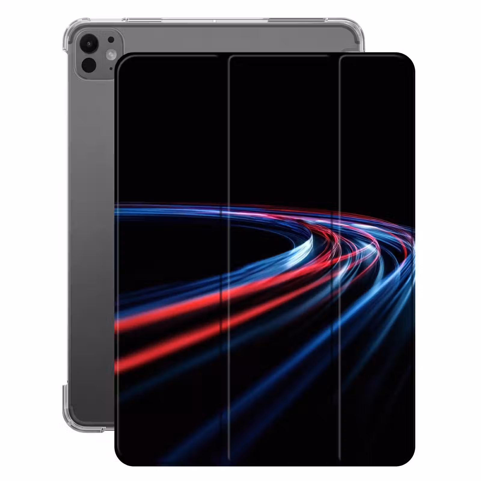 iPad-Hülle - Gaming - Leichte Spuren - Wellenförmig - Rot — 1