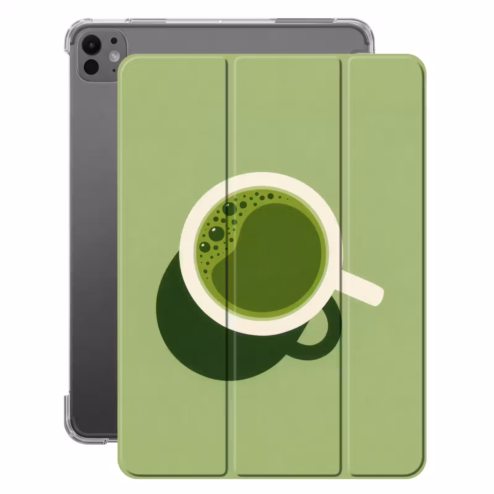 iPad-Hülle - Minimalistisch - Becher - Matcha -Grün — 1