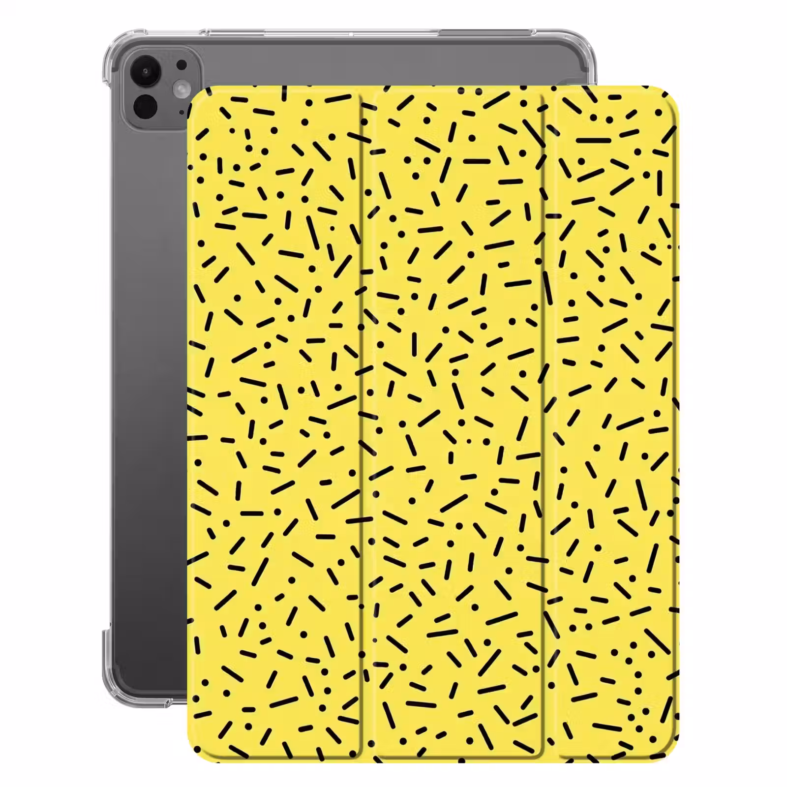 iPad-Hülle - Spiele - Punkte - Streifen - Gelb — 1