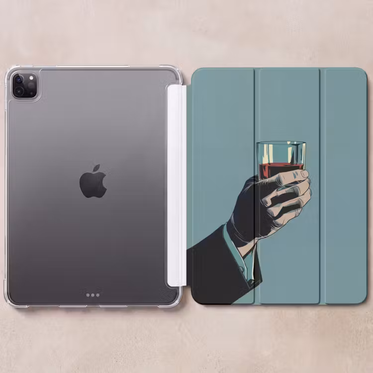 iPad-Hülle - Arm - Glas - Anzug - Blau — 6