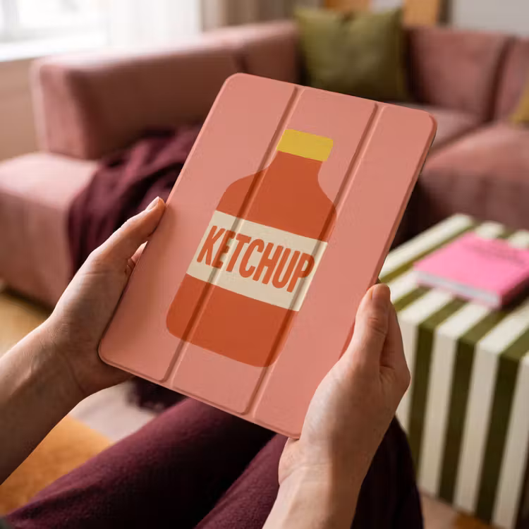 iPad-Hülle - Ketchup - Flasche - Rot - Minimalistisch — 4