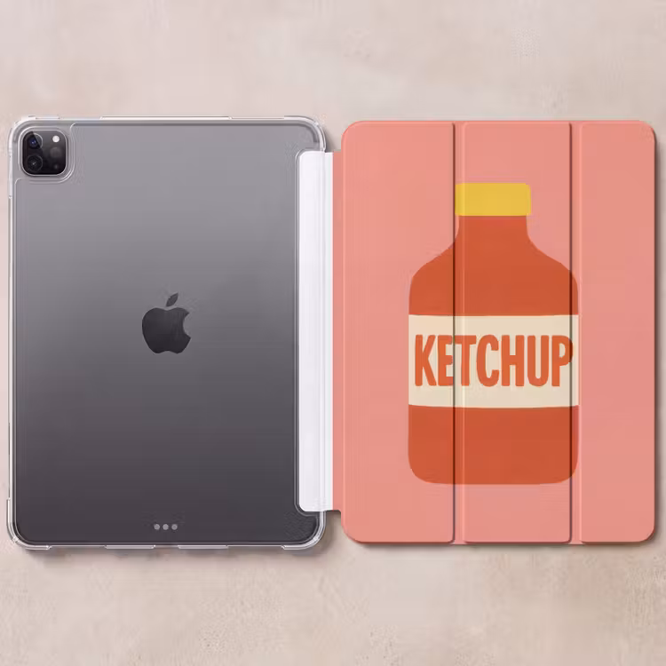 iPad-Hülle - Ketchup - Flasche - Rot - Minimalistisch — 6