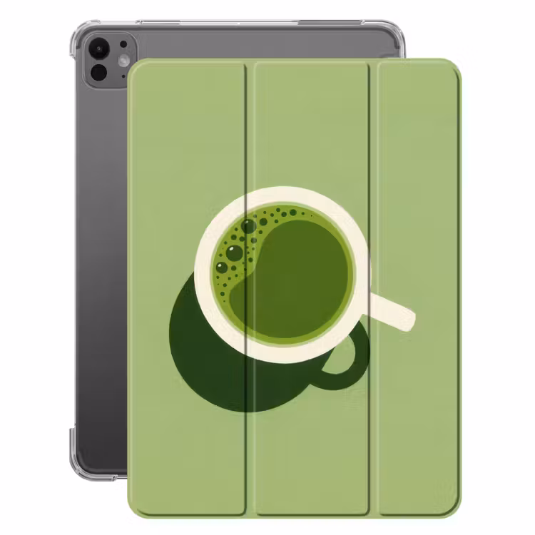 iPad-Hülle - Minimalistisch - Becher - Matcha -Grün — 1