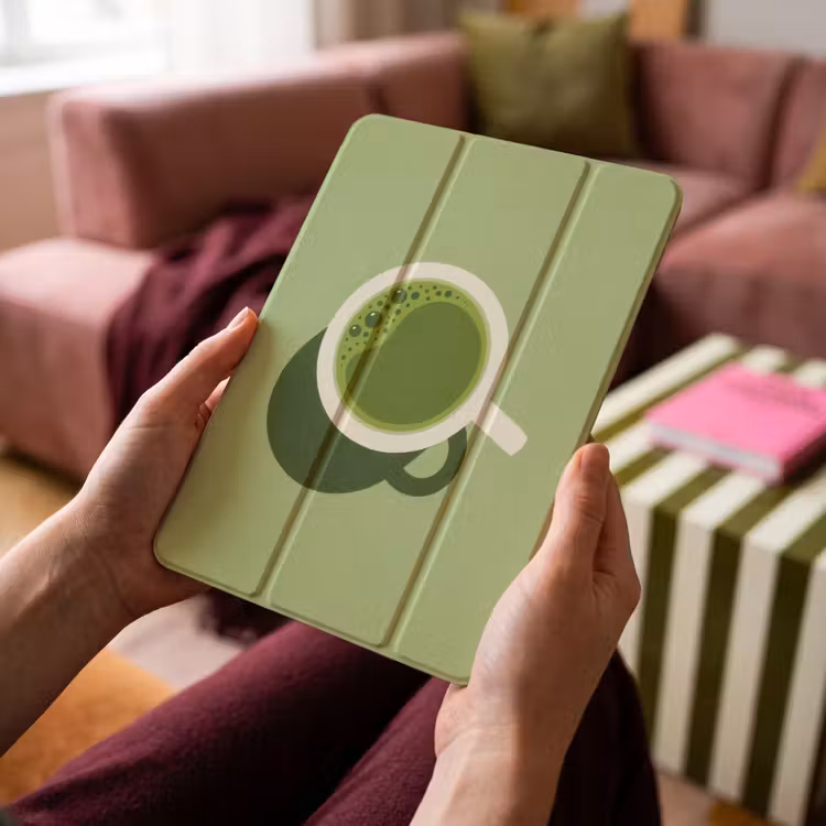 iPad-Hülle - Minimalistisch - Becher - Matcha -Grün — 4