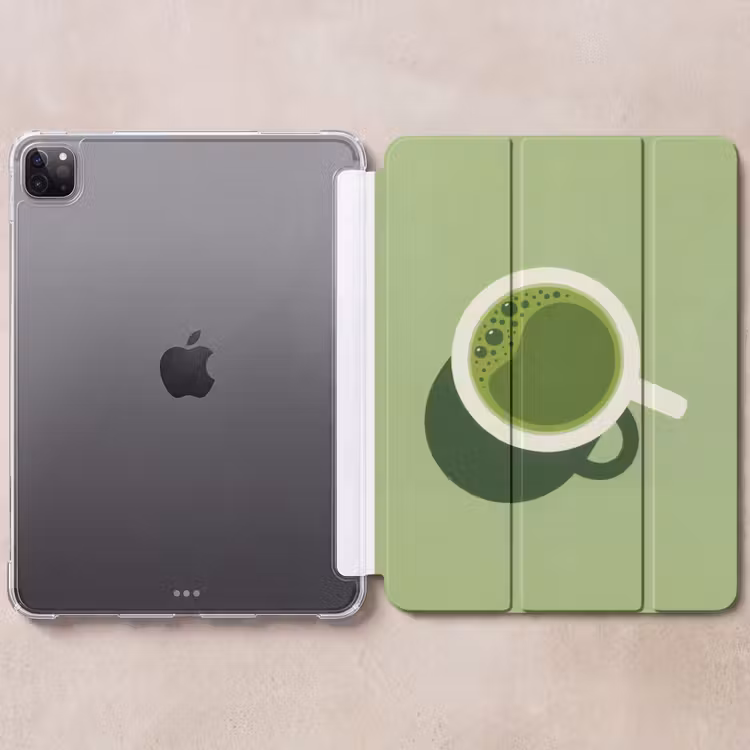 iPad-Hülle - Minimalistisch - Becher - Matcha -Grün — 6