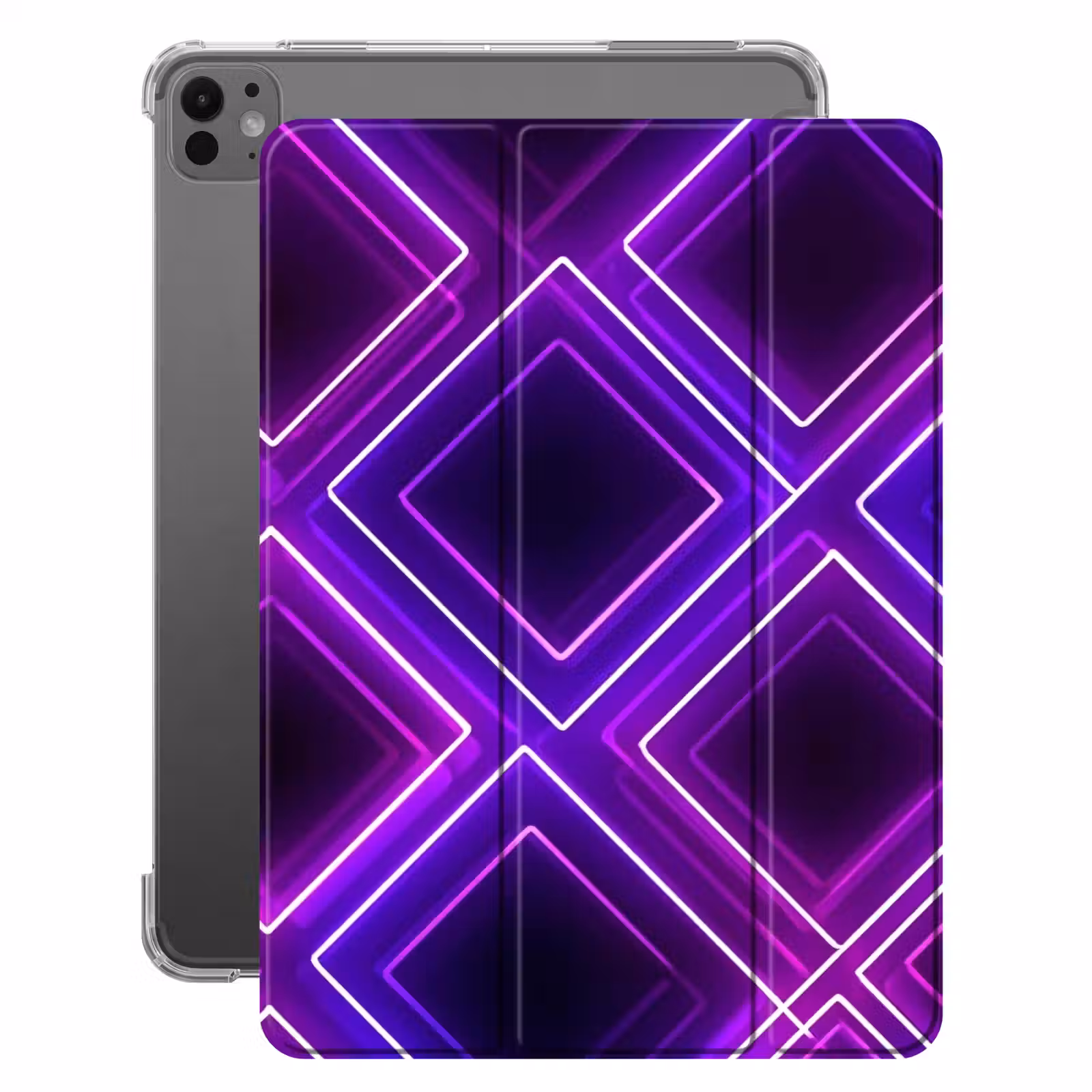iPad-Hülle - Spiele - Diamanten - Neon - Lila — 1