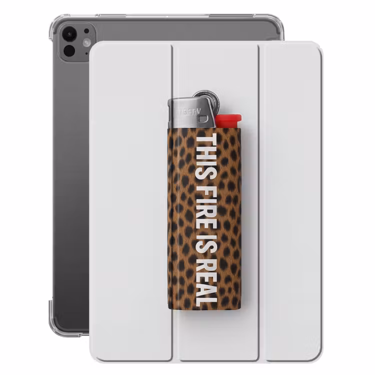 iPad-Hülle - Feuerzeug - Zitat - Panther Druck — 1