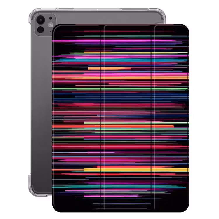 iPad-Hülle - Spiele - Abstrakt - Linien - Horizontal - Farbenfroh — 1