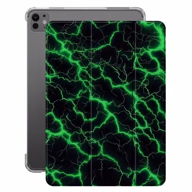 iPad-Hülle - Spiele - Blitze - Grün - Energie — 1