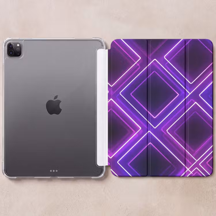iPad-Hülle - Spiele - Diamanten - Neon - Lila — 6