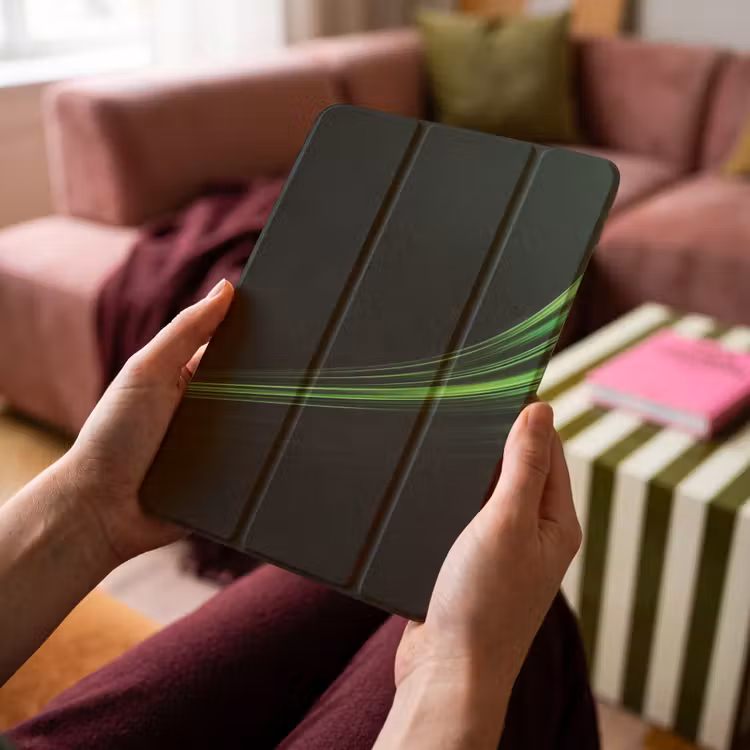 iPad-Hülle - Spiele - Linien - Bogen - Grün — 4