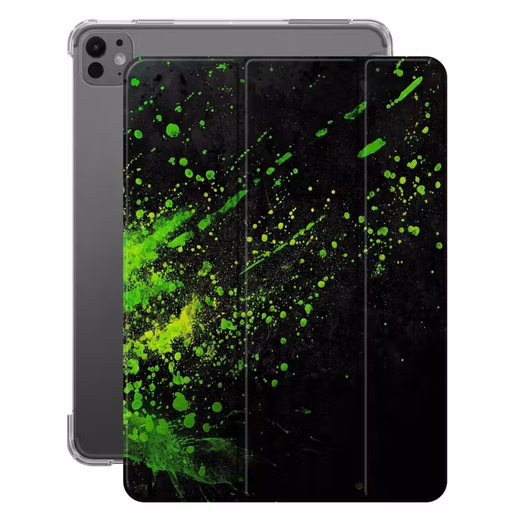 iPad-Hülle - Spiele - Splash - Grün - Chaotisch - Grün — 1