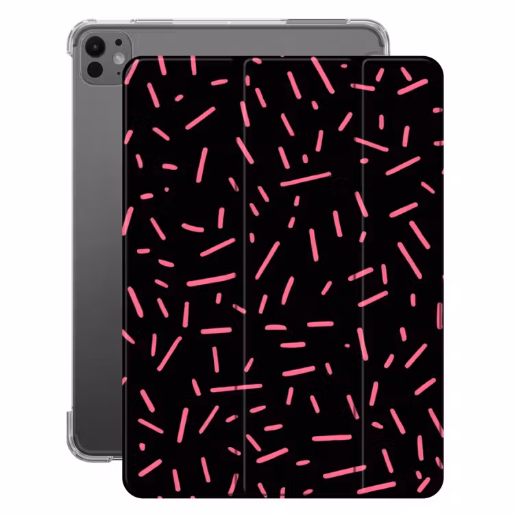iPad-Hülle - Spiele - Streifen - Rosa - Abstrakt — 1