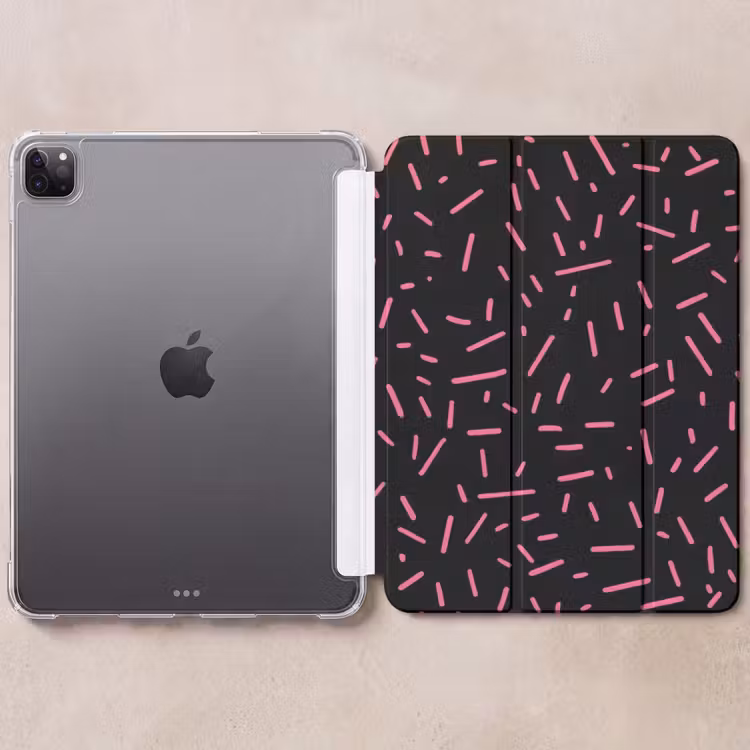 iPad-Hülle - Spiele - Streifen - Rosa - Abstrakt — 6