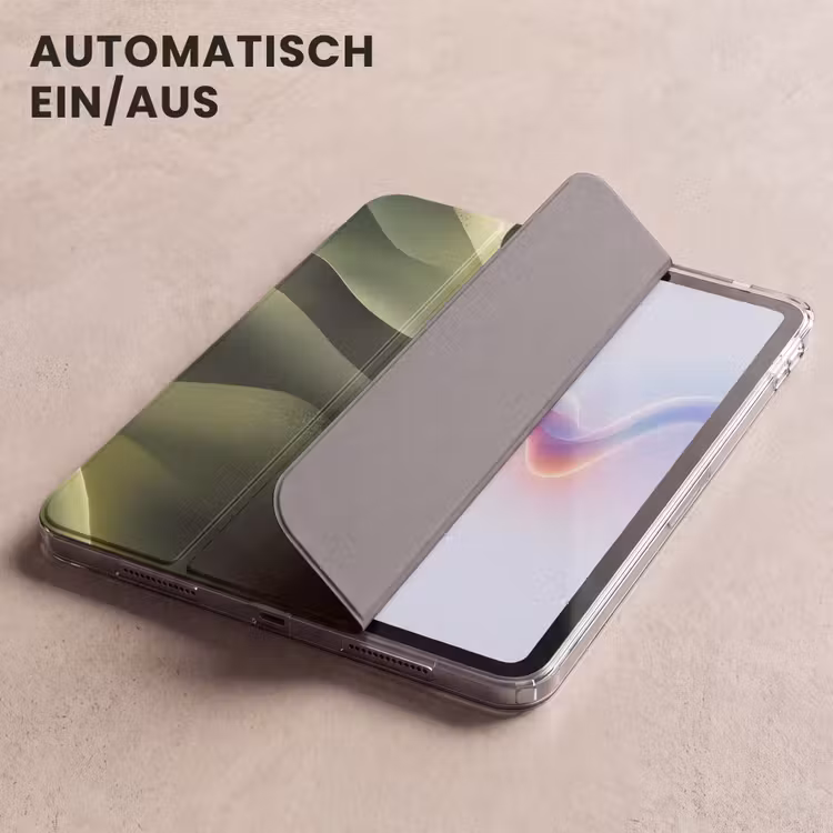 iPad-Hülle - Spiele - Wellen - Abstrakt - Hügel - Grün — 5