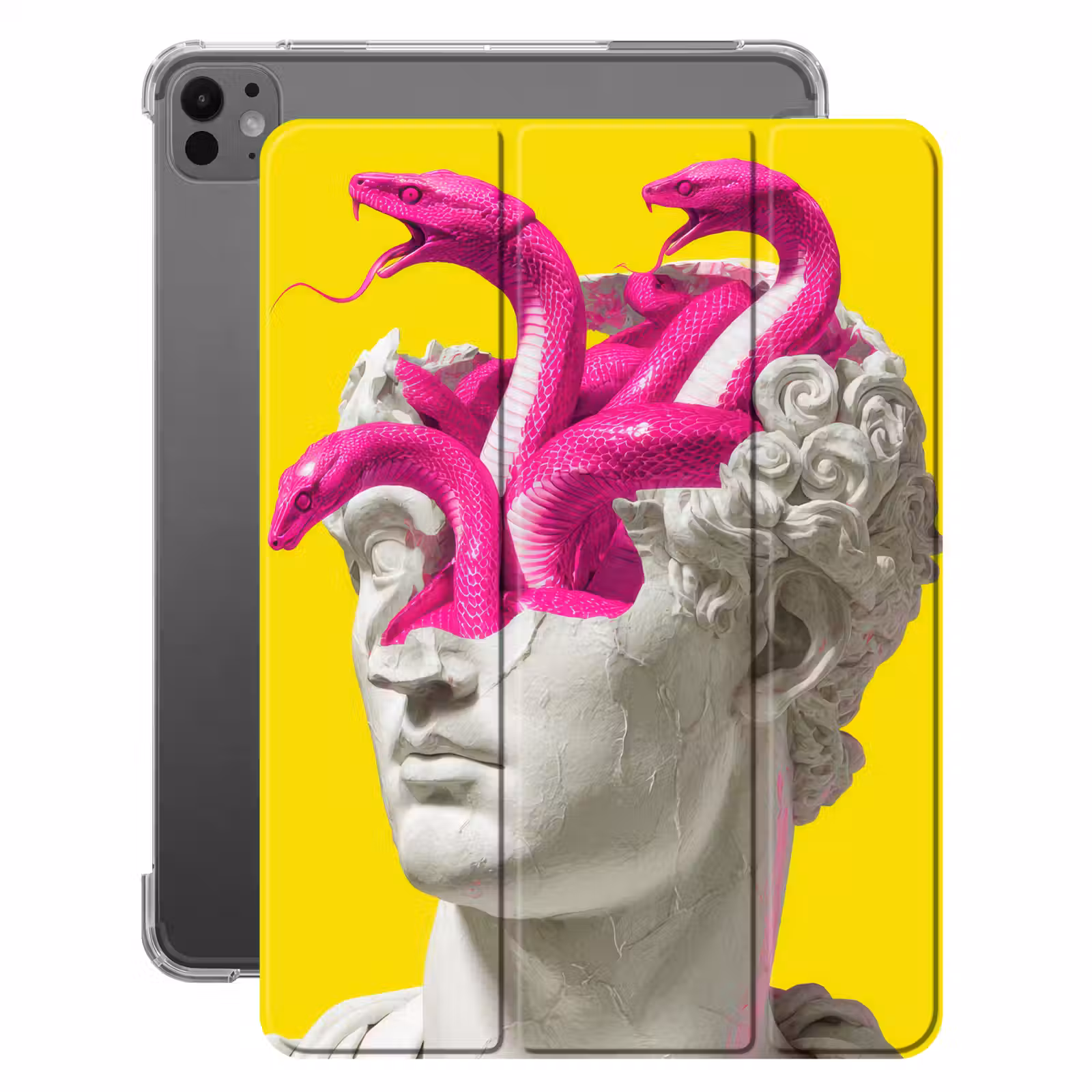 iPad-Hülle - Büste - Schlangen - Gelb — 1