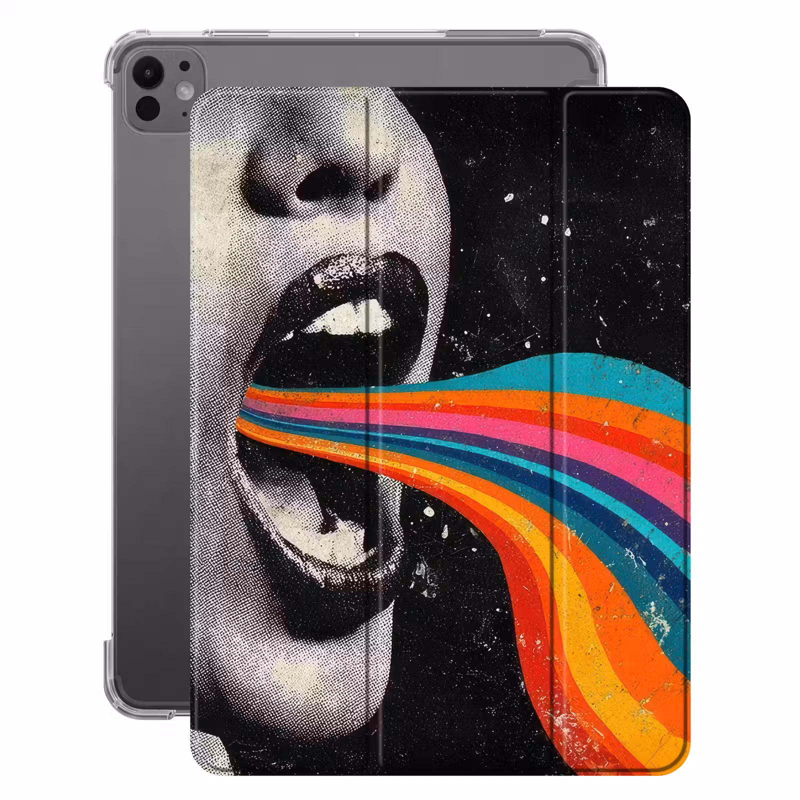 iPad-Hülle - Mund - Wellen - Regenbogen — 1