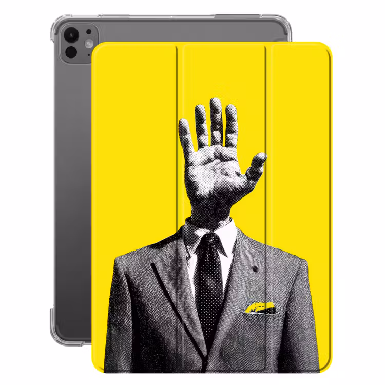 iPad-Hülle - Anzug - Hand - Gelb — 1