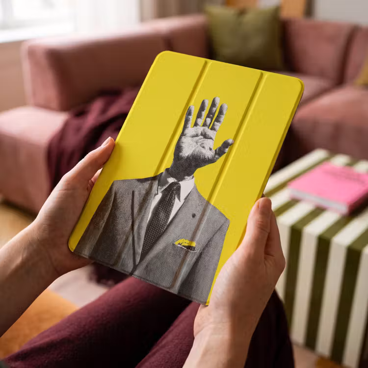 iPad-Hülle - Anzug - Hand - Gelb — 4