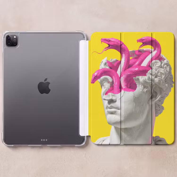 iPad-Hülle - Büste - Schlangen - Gelb — 6