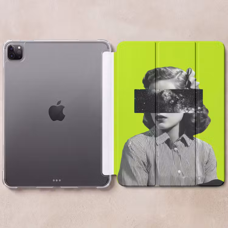 iPad-Hülle - Frau - Sternenhimmel - Grün — 6